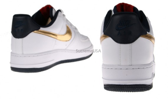 Nike Air Force 1 Core - Olympic - White-Gold-Blue