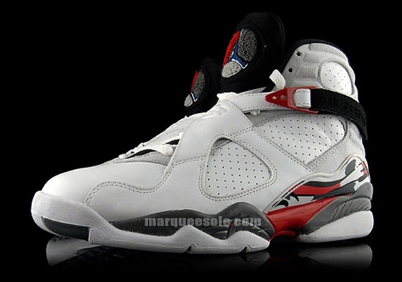 Air Jordan VIII (8) - White-Grey-Red-Black - 8 & 15 Countdown Pack