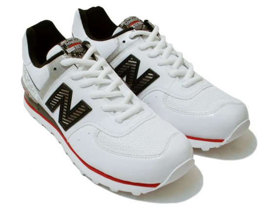 New Balance M574MHW - White - Black