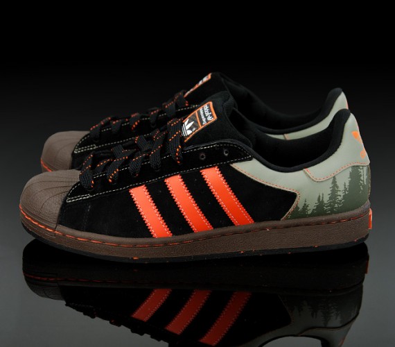 Adidas Skate Superstar - Black-White + Black-Brown-Orange