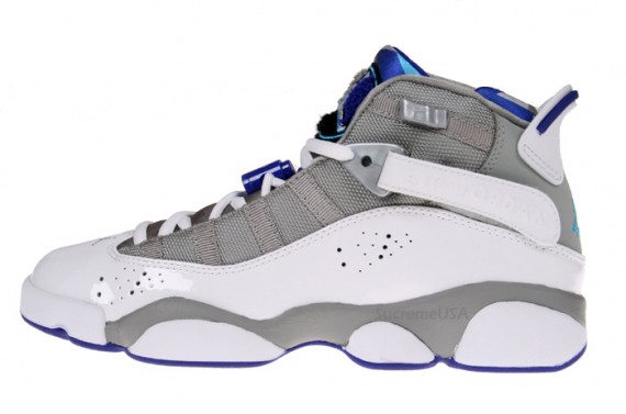 Air Jordan Six (6) Rings GS - Medium Grey-Vivid Blue-White-Concord