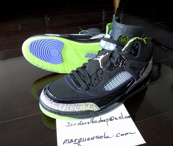 Air Jordan Spizike - Black - Cactus - Violet - Euro Exclusive