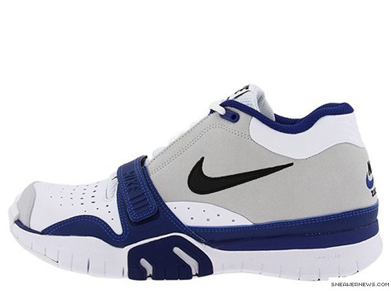 Nike Zoom Tennis Trainer - White - Neutral Grey - Deep Royal