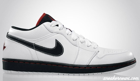 Air Jordan 1 Low Phat – White – Red – Black