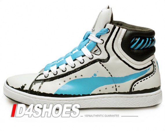 Puma First Round Sketch - Vaporous Gray - Maui Blue