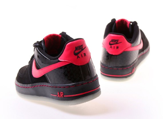 Nike Air Force 1 GS - Black - Berry - Glow in the Dark