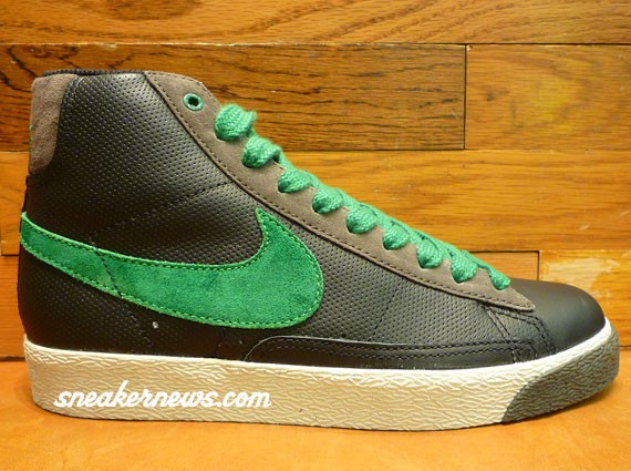 Nike Blazer High – Black – Pine Green