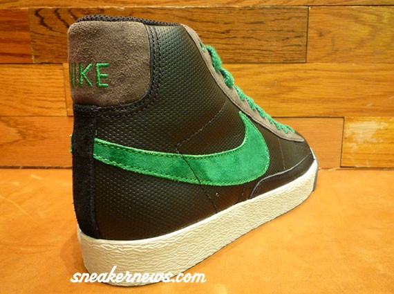 Nike Blazer High - Black - Pine Green