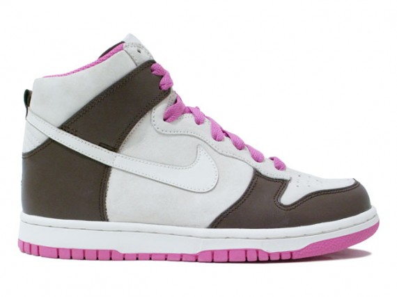 Nike Dunk Hi - WMNS - Sail - Brown - Pink