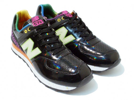 New Balance x Atmos M576 - Hologram - Black - Lime - Purple