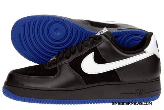 Nike Air Force 1 - Black - Old Royal - White