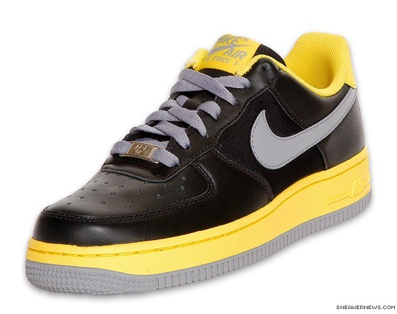 Nike Air Force 1 Womens – Black – Tour Yellow