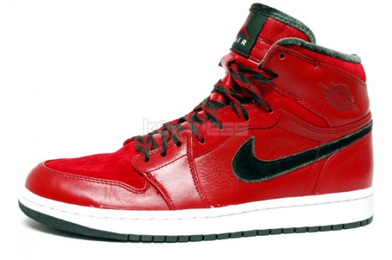 Air Jordan 1 High Premier - Varsity Red - Dark Army