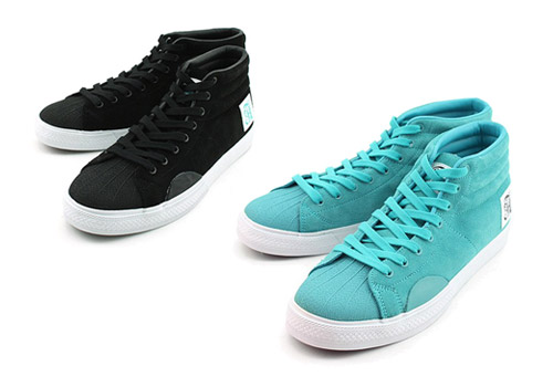 Alife Shell Toe - Black + Aqua Blue + Grey