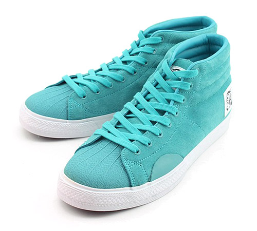 Alife Shell Toe - Black + Aqua Blue + Grey