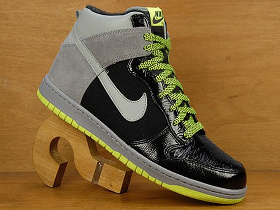 Nike Dunk Hi Premium - Cool Grey - Black - Neon