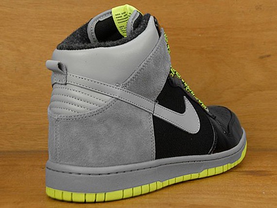 Nike Dunk Hi Premium - Cool Grey - Black - Neon