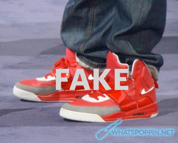 Nike Air Yeezy – Red – Grey – White = FAKE