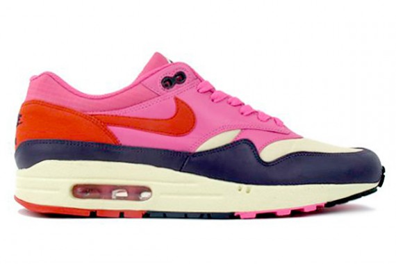 Nike WMNS Air Max 1 - Alabaster - Dragon Red