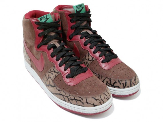 Nike Terminator High Premium - Brown - Red - Green