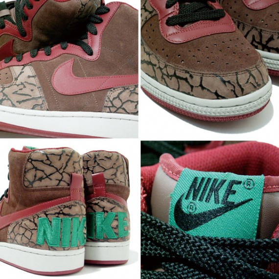 Nike Terminator High Premium - Brown - Red - Green