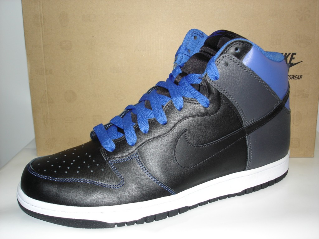 Nike Dunk Hi - Black & Royal Blue