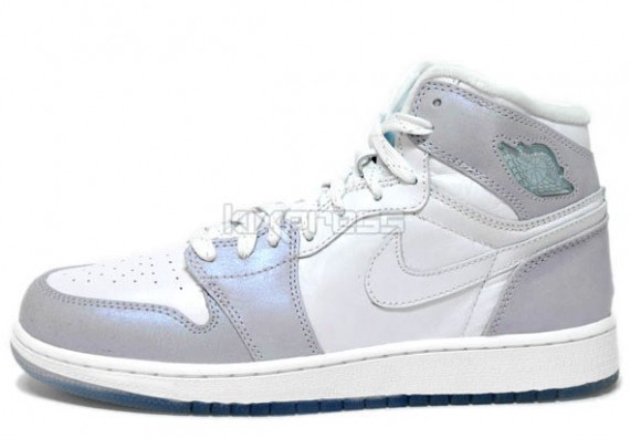 Air Jordan 1 High GS - Metallic Silver - Pale Blue