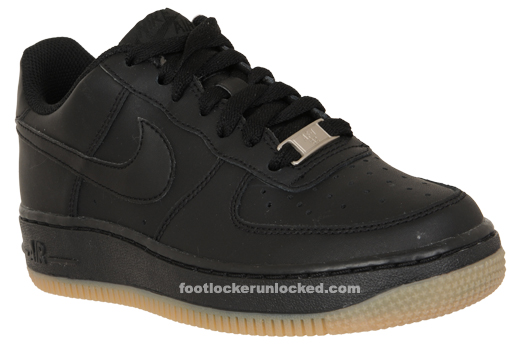 Nike Air Force One Low - Black - Gum