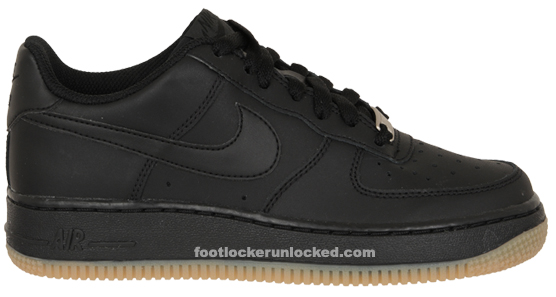 Nike Air Force 1 Low - Black - Gum