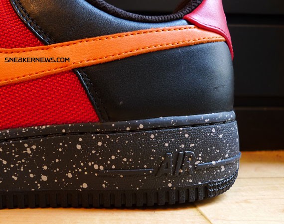 Nike Air Force 1 Premium - Varsity Red - Mandarin - Black