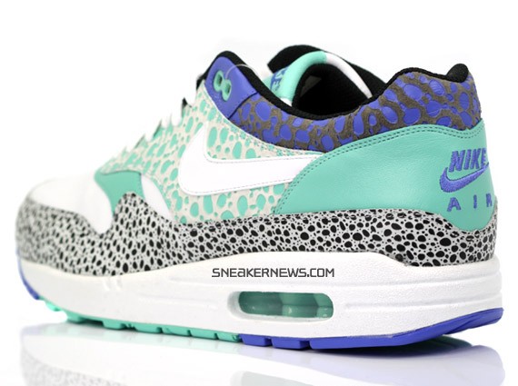 Nike Air Max 1 Premium - White - Mint - Safari Print