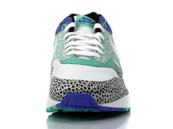 Nike Air Max 1 Premium - White - Mint - Safari Print