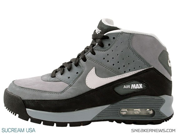 Nike Air Max 90 Boot - Stealth - White - Flint Grey