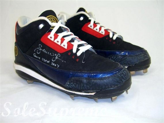 Air Jordan III (3) Andruw Jones PE Cleats 