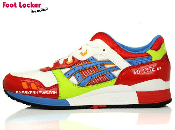 Asics Gel Lyte III - Red - Green - Blue