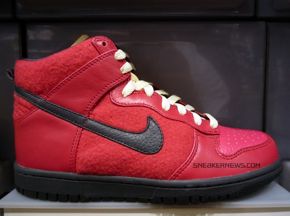 Nike Dunk High Premium - Womens - Pink - Red - Black