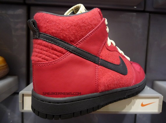 Nike Dunk High Premium - Womens - Pink - Red - Black