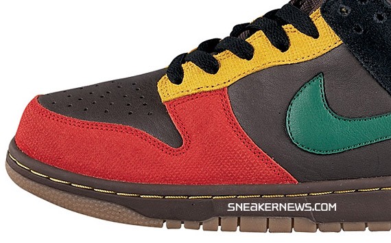 Nike Dunk Low 6.0 - Grey Neon - Brown Reggae - White Green Orange