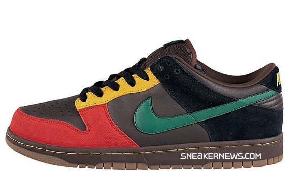 Nike Dunk Low 6.0 - Grey Neon - Brown Reggae - White Green Orange