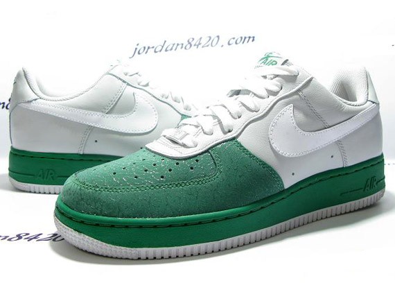 Nike Air Force 1 Premium – Stealth – White – Scenery Green – Photos