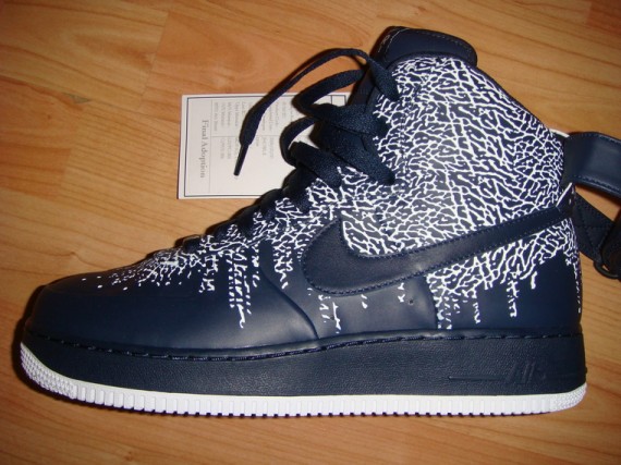 Nike Air Force 1 High Supreme – Navy Cement Print Sample