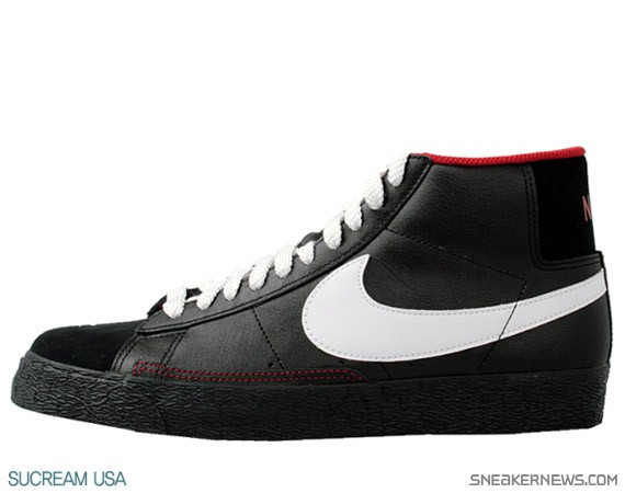 Nike Blazer High - Black - White - Varsity Red