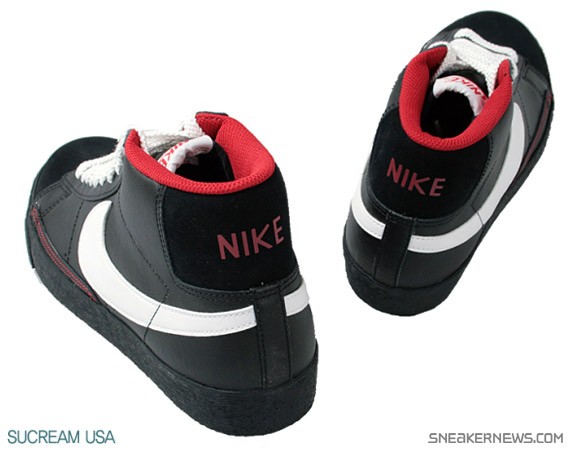 Nike Blazer High - Black - White - Varsity Red