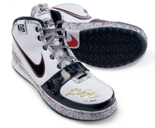 Nike Zoom Lebron VI - United We Rise Autographed Shoes