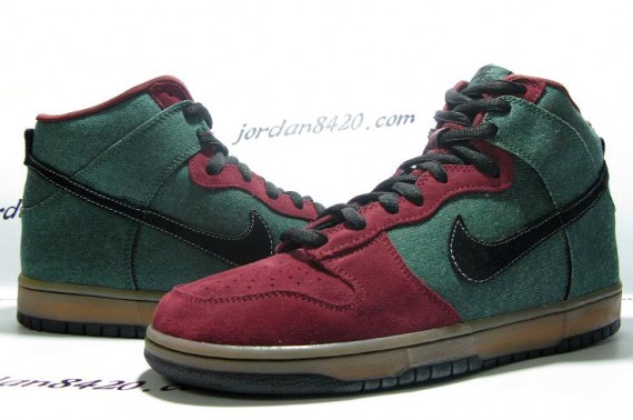 Nike SB Dunk High Premium – Green – Red – Goofy Boy