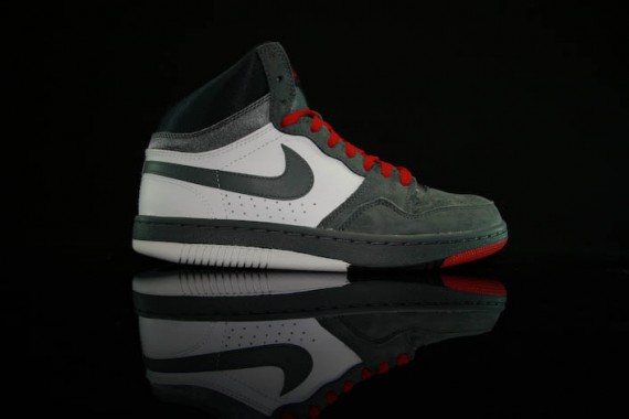 Nike Court Force High - Grey/White-Obsidian-Red