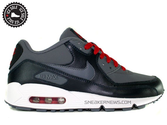 Nike Air Max 90 GS – Flint Grey – Red