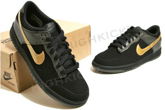 Nike Dunk Low GS - Black Gold