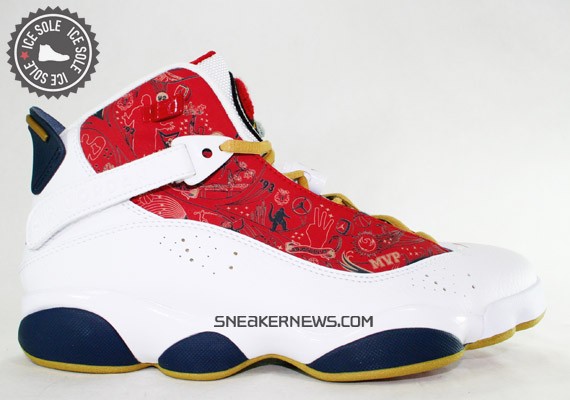 Air Jordan Six Rings – Varsity Red – Wheat – Navy