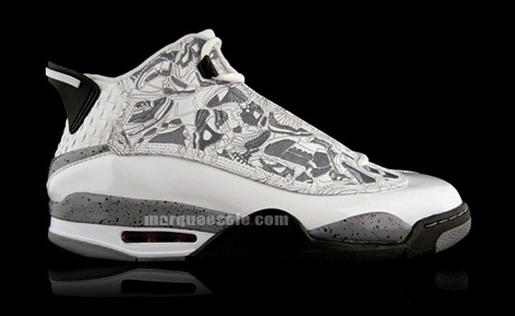 Air Jordan Dub Zero - White - Cement Grey